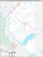 La Salle Parish (), La Carrier Route Wall Map